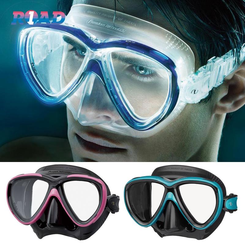 TUSA M211 Myopia Diving Mirror with Coated Lens Asia Face Type Water Lung Mask Degree Glasses