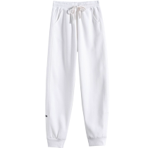 Sports Pants Woman Spring Autumn 2023 New Autumn Winter Plus Suede Loose Buns Feet Little Subgray Casual Wear Pants
