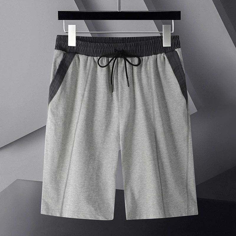Шорты, вязаные хлопковые тонкие спортивные пляжные штаны, oversize, плюс размер