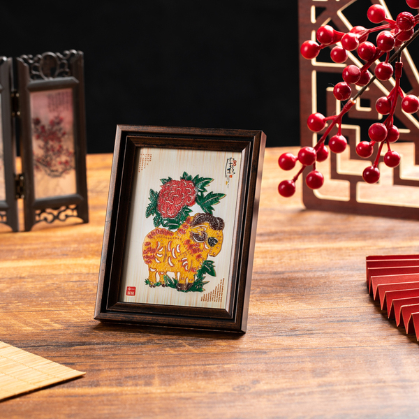 Photo Frame Decoration Xi'an Travel Solid Wood Table Shadow Play