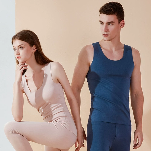 Мужское бархатное нижнее белье для влюбленных, удерживающая тепло флисовая майка топ, демисезонное термобелье, увеличенная толщина