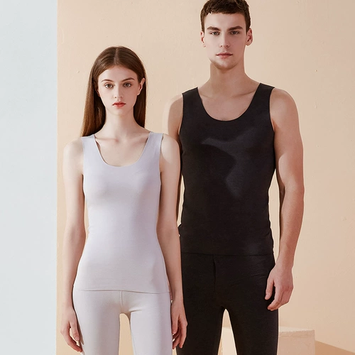 Мужское бархатное нижнее белье для влюбленных, удерживающая тепло флисовая майка топ, демисезонное термобелье, увеличенная толщина