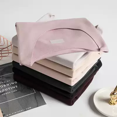 De velvet No Trace heat clothing female thick plus velvet autumn clothing self-heating base shirt wearing a single coat winter thin velvet