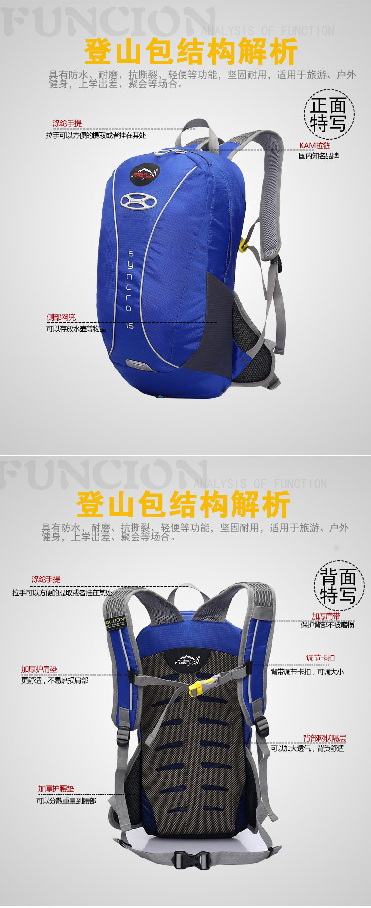 Sacoche pour vélo mixte - Ref 2219697 Image 13