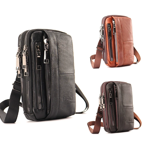 Кожаный универсальный ремень, мобильный телефон для пожилых людей, водоотталкивающая защитная сумка, маленькая небольшая сумка, для среднего возраста
