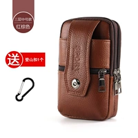 ZP красно-коричневый четырехслойный 6-6,5 дюймов (подходит для мобильных телефонов до 16,5 см) без детской сумки