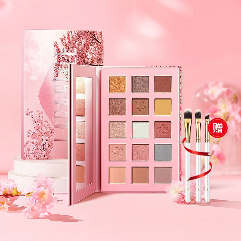 Raya Era Cherry Blossom Eye Shadow Disc Mesh Red Bursting with Super Fire Earth Color Matte Pearl Affordable Student Eye Brush