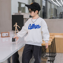 Childrens clothing Boy plus velvet clothing autumn and winter long sleeves Korean version CUHK Tong 2021 new foreign air baby autumn blouses