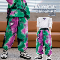 Boy pants 2021 Fall new Korean version Childrens sports pants handsome in fashion Fried Street Big Kids Autumn Clothes Long Pants