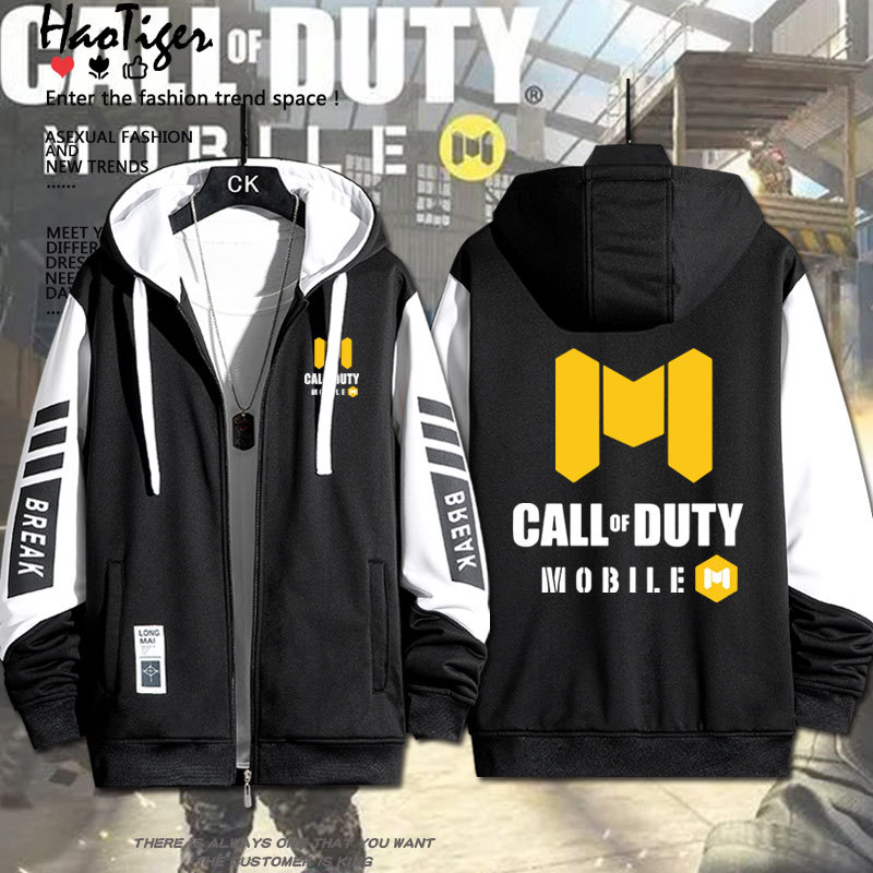 Call of Duty Codm Top Mobile Game Ghost Mobile Game Merchandise Cardigan Sweatshirt Jacket Trendy Clothes for Men and Women