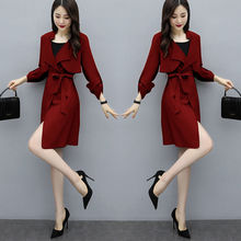 韩版气质收腰大衣显瘦小个子外套风衣女