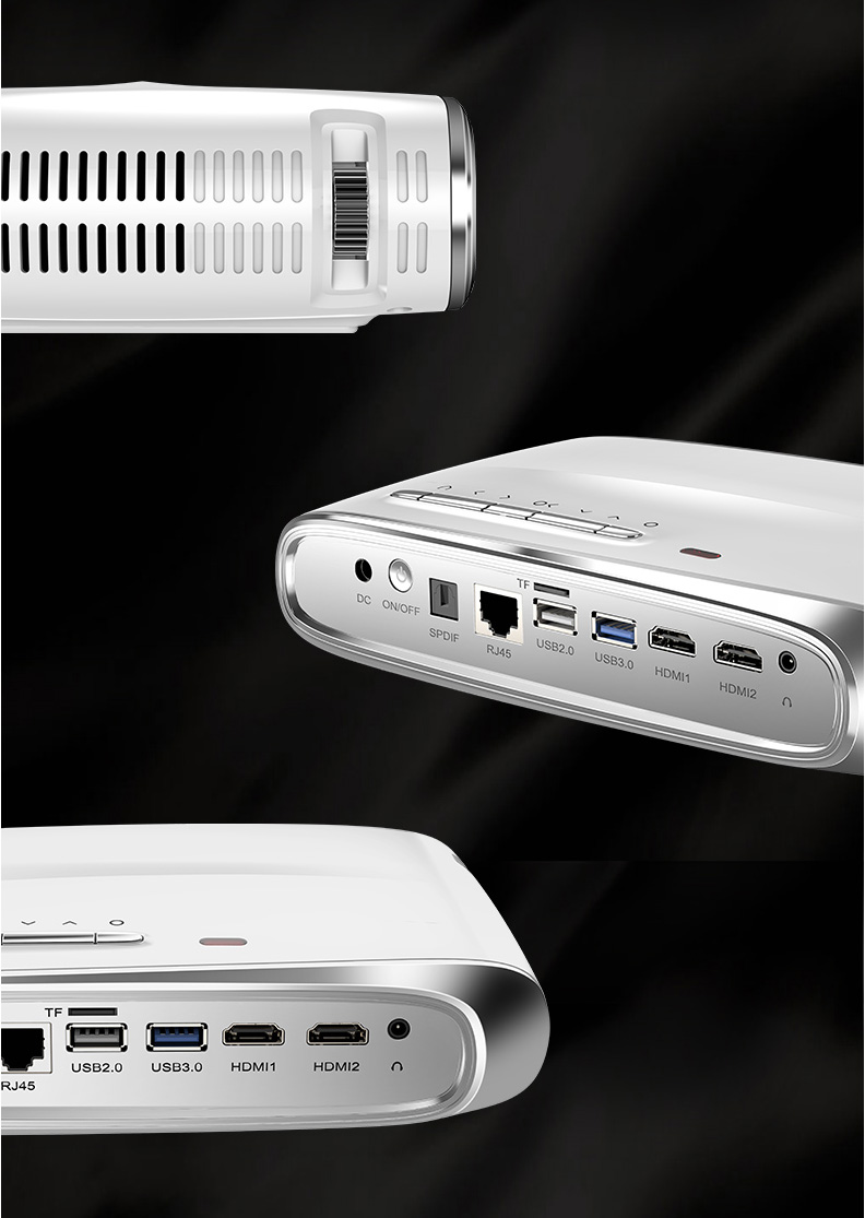 2019 mới Ruige 602 máy chiếu gia đình wifi không dây nhỏ HD thương mại văn phòng rạp hát tại nhà 3D nhỏ thông minh 4k máy chiếu cầm tay 1080p