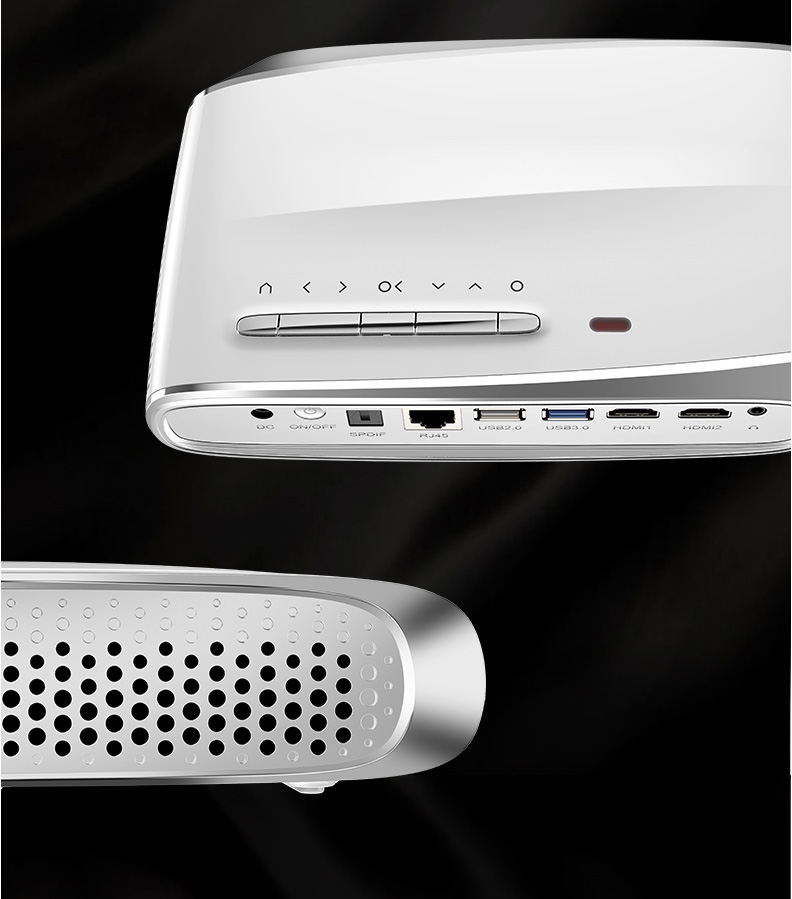 2019 mới Ruige 602 máy chiếu gia đình wifi không dây nhỏ HD thương mại văn phòng rạp hát tại nhà 3D nhỏ thông minh 4k máy chiếu cầm tay 1080p