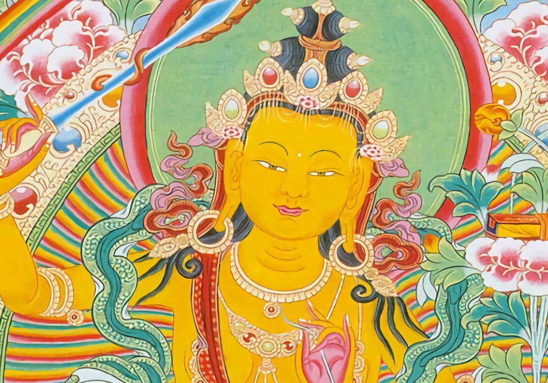 The knot is added to the view of the statue of the Bodhisattva of the Bodhisattva of the Bodhisattva of the Bodhisattva of the Buddha.