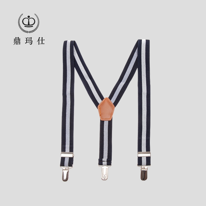 Dingmashi children's strap clip baby suspender belt summer autumn boy girl four clip back strap Korean suspender clip