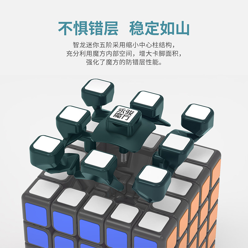 Кубик Рубика 魔方小站永骏智龙三四五阶迷你磁永骏方小尺寸单手可用竞速玩具 Wing Chun