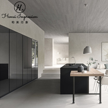 Meimei impression cabinet custom open kitchen retractable island platform custom upgradeable electric version