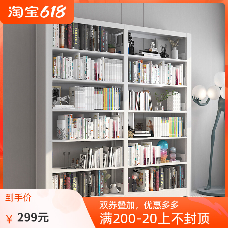 Home Library Bookshelves Children Students Steel Bookshelves Iron Multilayer Floor Shelves Books Information Bookcase