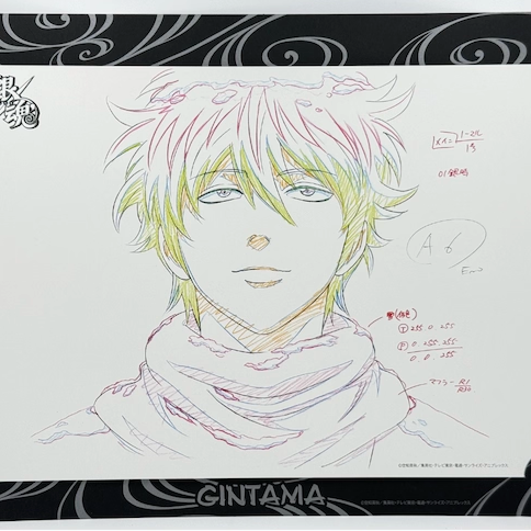 銀魂 原画シート　錦絵 神威 銀魂 原画シート 錦絵 神威