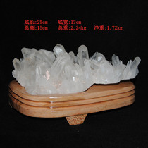 Exquisite Brazilian natural white crystal cluster original stone specimen ornaments living room TV cabinet coffee table ornaments No. 98