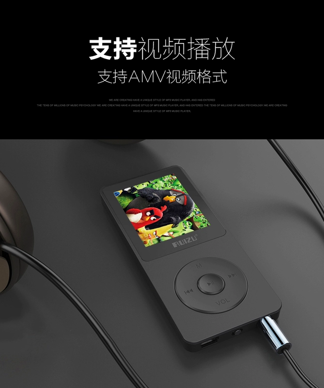 Sharp X02 Sports MP3 MP4 Trình phát nhạc Mini Walkman Sinh viên MP3 Thẻ ghi âm giọng nói - Trình phát TV thông minh củ phát wifi 4 râu