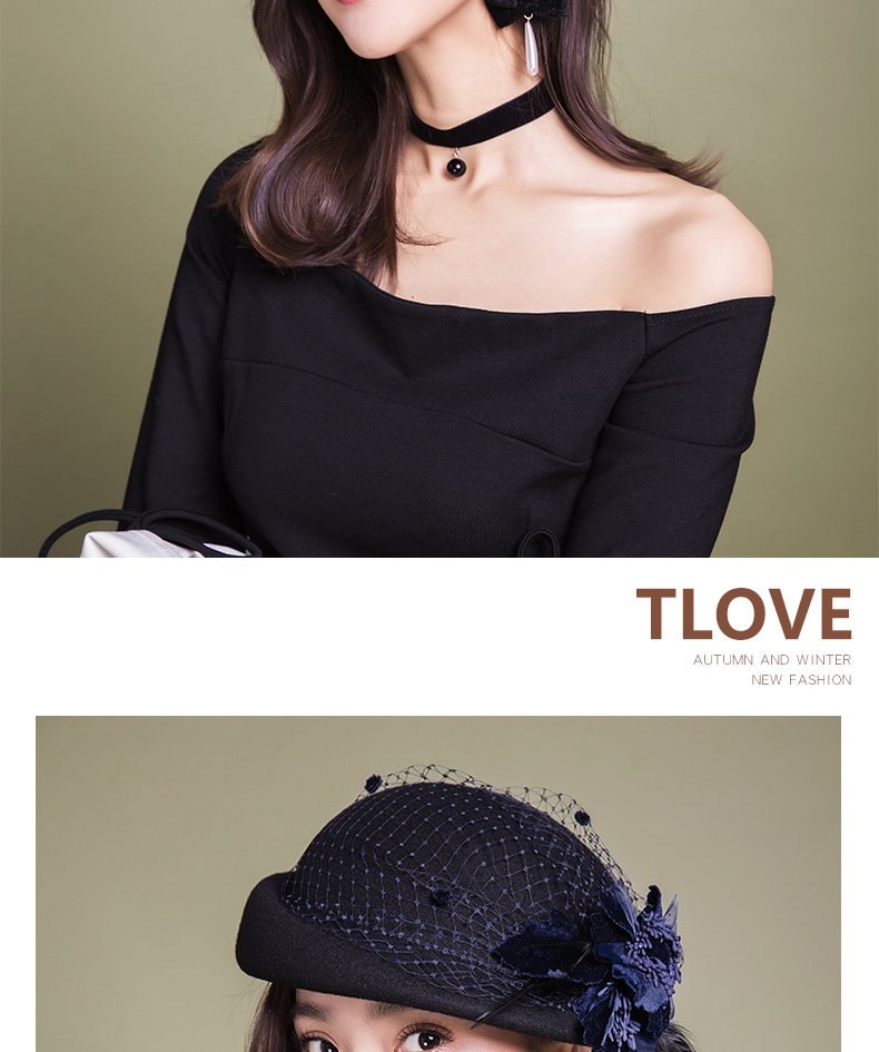 Chapeau pour femme TLOVE en Poilue - Ref 3233622 Image 19