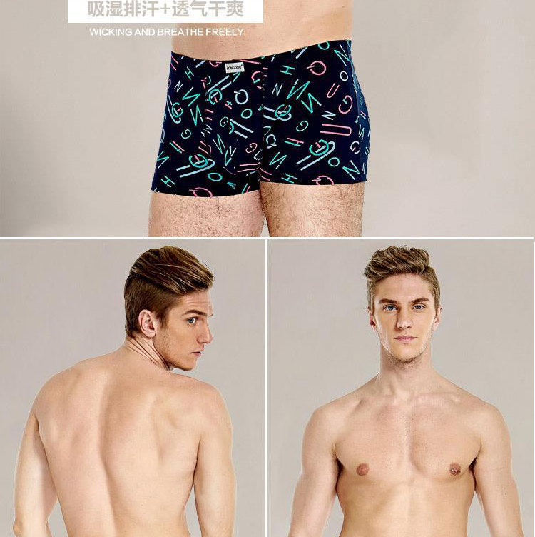 Red bean đồ lót nam boxer cotton vải mùa hè mỏng phần thanh niên cotton kích thước lớn thoáng khí hộp quà tặng nam mẫu quần sịp nam đẹp