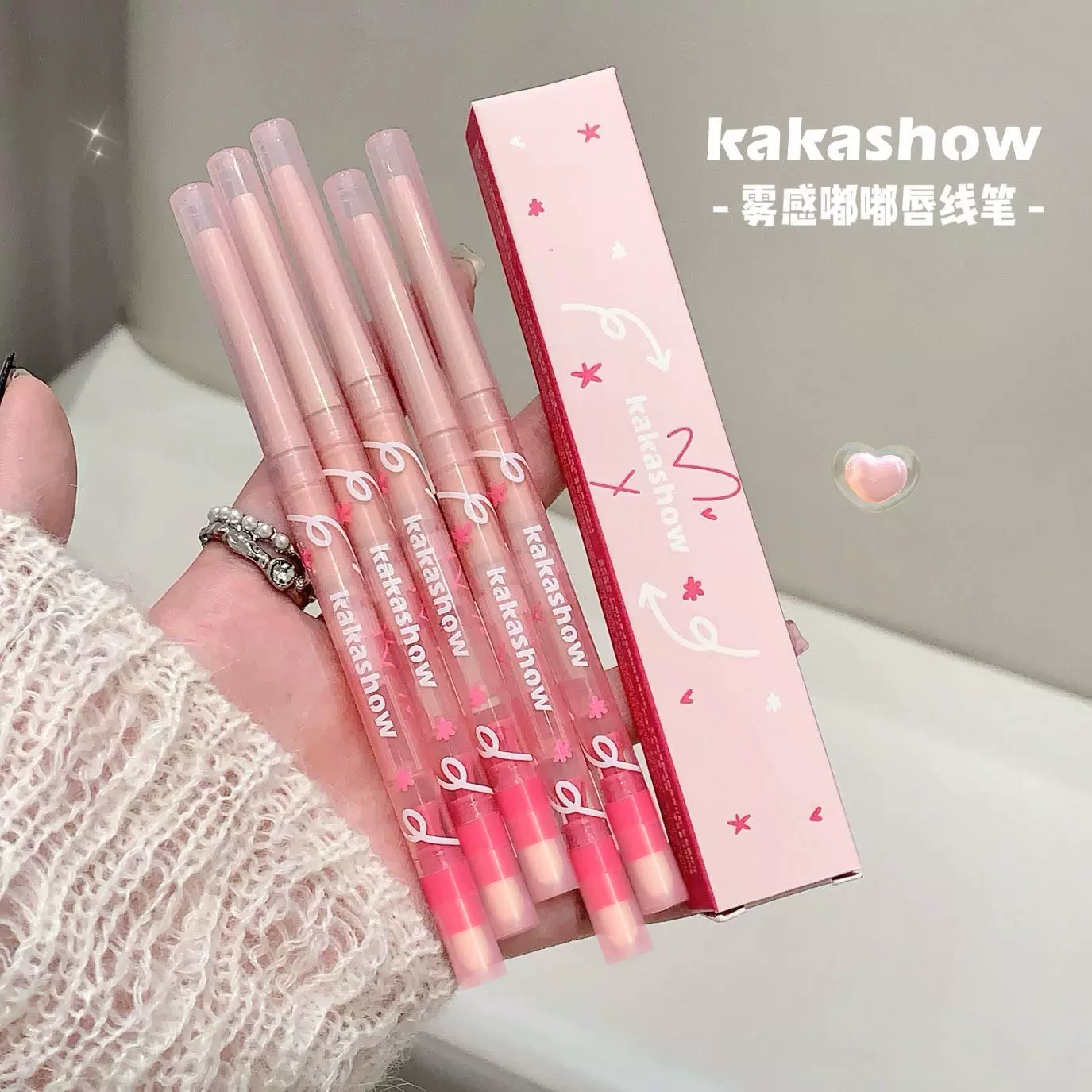 Kakashow двухсторонний матовый карандаш для губ, контурирование, долговременный эффект