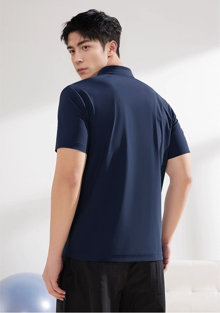 Li Ning, спортивная летняя футболка polo для отдыха для спортзала, быстрое высыхание, короткий рукав 