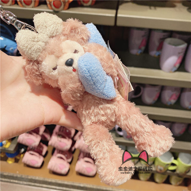 Hong Kong Disney Sweet Dreams Series Cute Sleeping Posture Keychain Bag Pendant Stellalou Shelliemay Duffy Sleeping Plush Toy