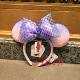 Shanghai Disney Domestic Purchasing Agent Spring Mickey and Minnie Colorful Purple Park Outfit Headband Hairband