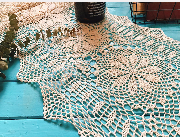 sofa bảng bảng Mục Vụ handmade bông crochet vải vải che khăn khăn placemats bàn dương cầm cờ châu Âu Mỹ - Khăn trải bàn khăn trải bàn 3d