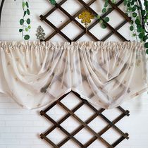 Foreign Trade Outlet Original Single American Countryside Cloth Art Embroidered Curtain Door Curtain Partition Curtain Sutra Shade Curtain Roman Curtain Floating Drapes
