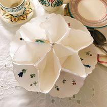 Than the heart classic old draw Vintage Vintage nostalgic cotton fabric hand embroidered candy plate decorative ornaments plate pad