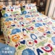 Cotton đệm cũ vải thô vải lanh gối gối bông đôi giường đơn 1,8m 2 m giường vải tăng mùa hè