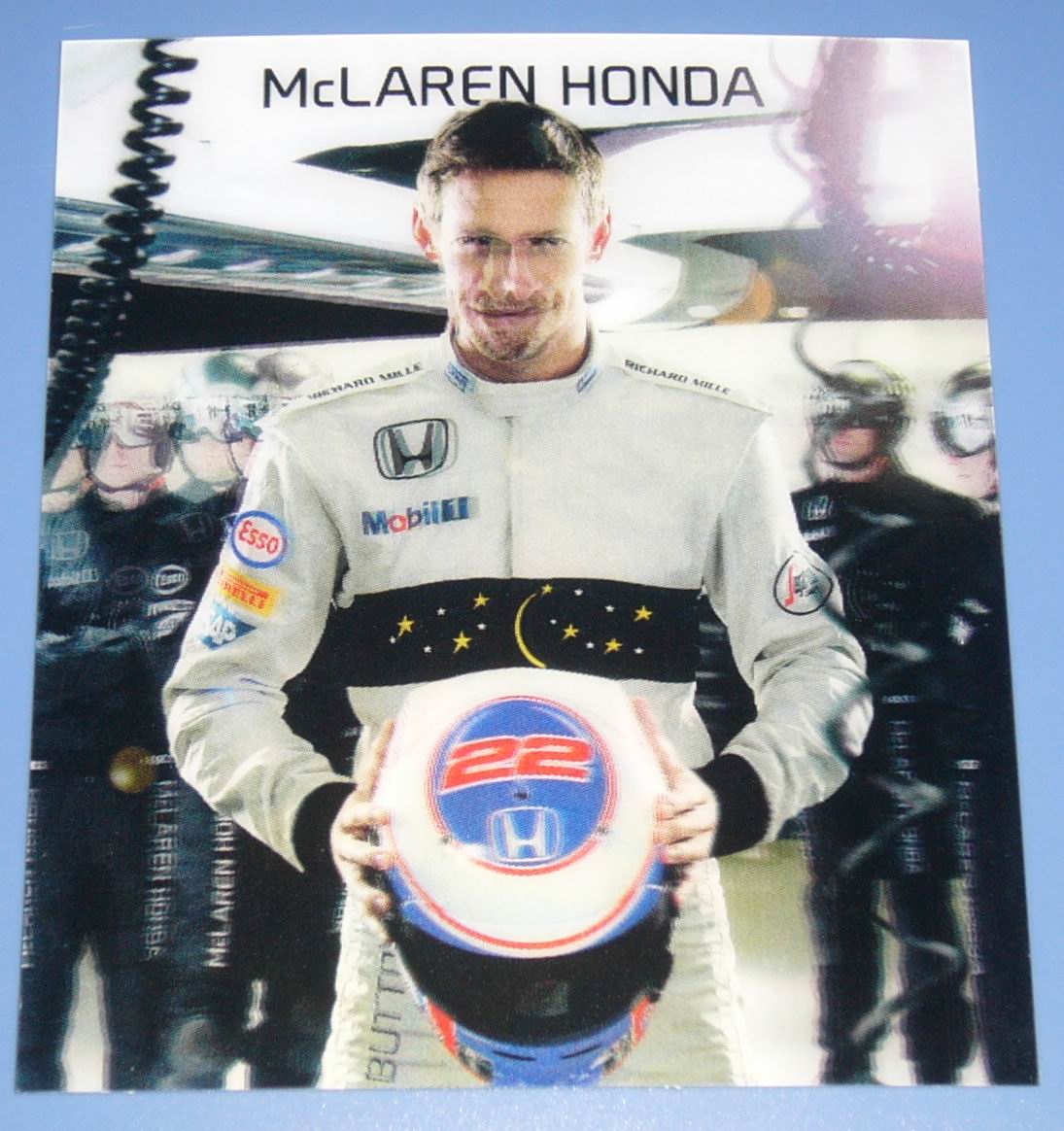 F1 Racing - McLaren - British driver - Barton - original official swimming card