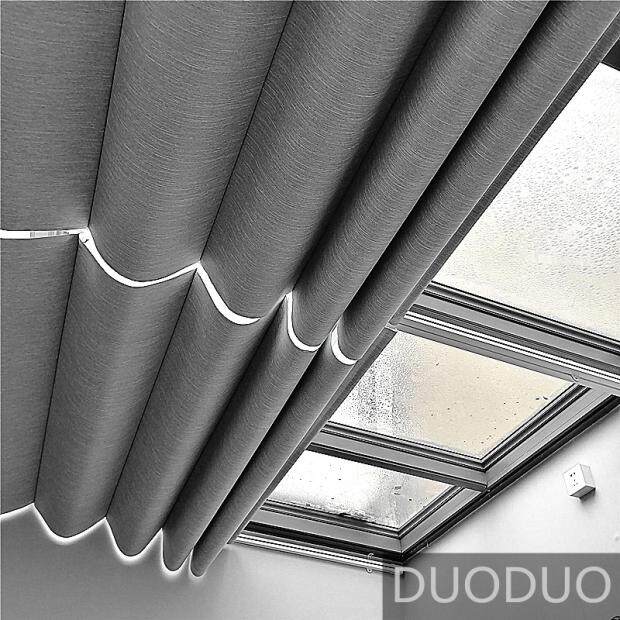 Custom greenhouse roof sunshade electric manual ceiling curtain Heat insulation sunshade curtain Glass roof shed sunshade
