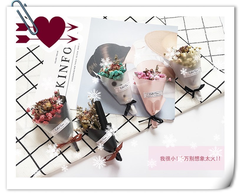 In Xiaoqing fresh dry flower mini thumb full of star bouquet new wedding hands DIY decorative wedding props