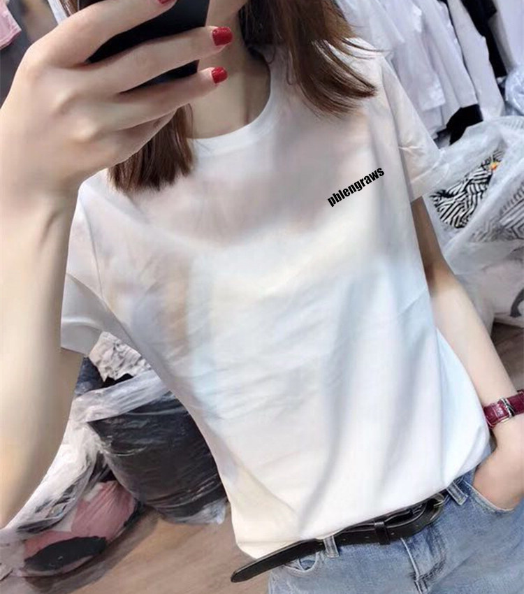 Europe station 2021 summer new fashion European goods explosion loose and wild white T-shirt women's short-sleeved cotton top