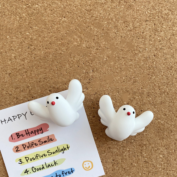 Single Loaded Cartoon Fat Pigeon Cute Personality Creative Picture Nail Soft Plank Felt Plate Cork Photo Wall Trim-Taobao