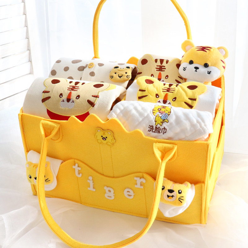 Newborn baby gift box clothes set gift high-end newborn meet gift full moon 100 days summer male and female babies
