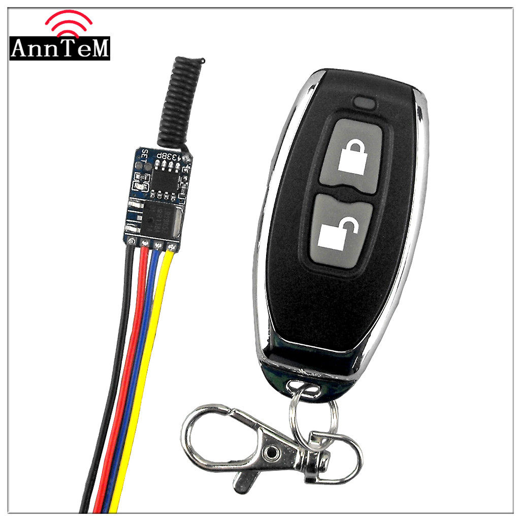 Wireless remote control switch micro lithium battery power off switch small DC remote control switch 3-5v mini module