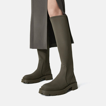 Zabatana army green martin boots women's long boots