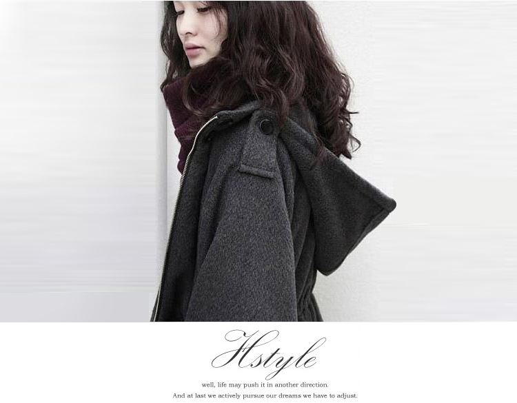 Áo khoác cotton nữ Áo len kích thước lớn, cashmere, áo khoác len, phần dài, mùa xuân, mùa thu và mùa đông, mẫu nữ, phiên bản Hàn Quốc - Áo Hàn Quốc áo khoác dạ dài nữ hàn quốc
