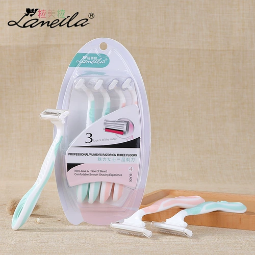 4 упакованные трехслойные лезвия женские волосы с удалением нож для бритья нож для нож