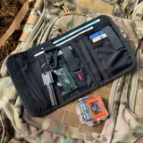 Тактический короткий бумажник, вместительный и большой картхолдер, нейлоновый кошелек