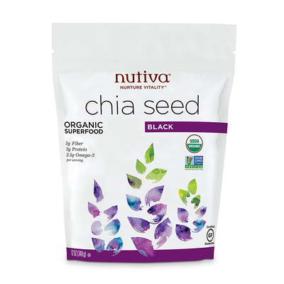 Nutiva/优缇 代餐有机奇亚籽早餐代餐340g chia seed饱腹甩肉