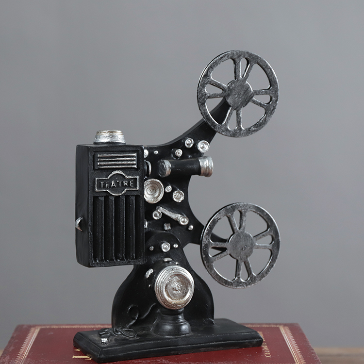 Mỹ công nghiệp gió retro mô hình máy chiếu mô hình cửa sổ gác xép hiển thị trang trí đồ trang trí đạo cụ chụp thiết kế ban công đẹp