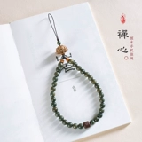 Мобильный телефон из сандалового дерева, изысканный ремешок, подвеска из грецкого ореха