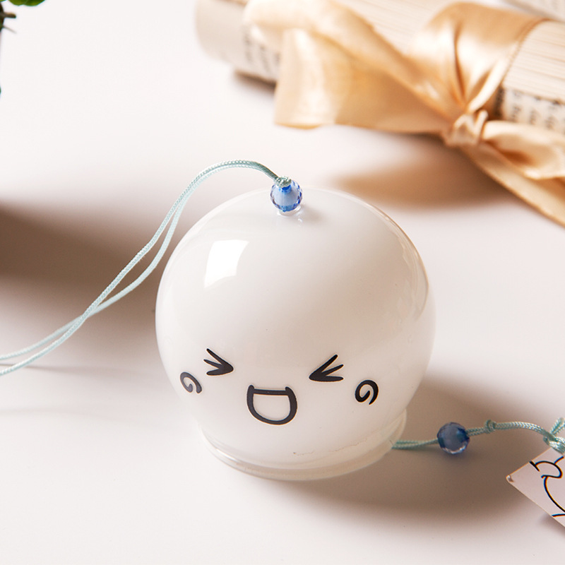 Small frescoed transparent glass windbell suspension Artisanal Day Style Bedroom room Hanging door Accessories Creative Girl Gifts